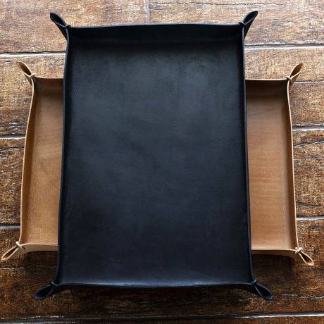 LEATHER DESK TRAY