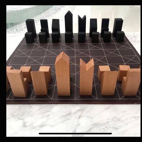 LEATHER CHESS BOARD